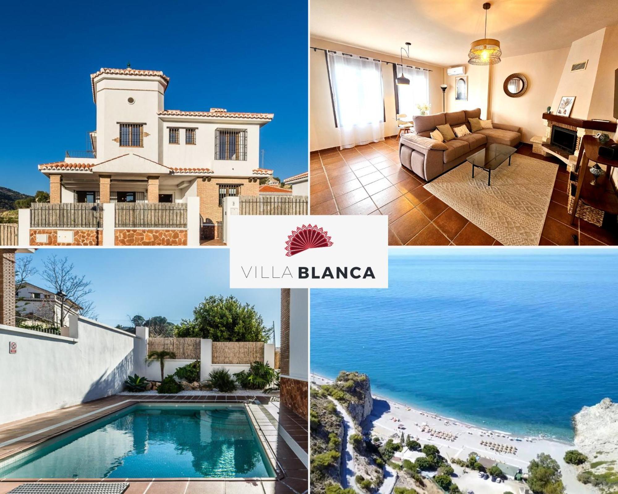 Villa Blanca - Piscina De Sal, Playa 15Mn, Sierra Vélez de Benaudalla Exterior foto